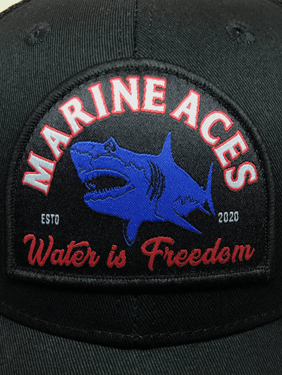 Water Is Freedom Trucker Hat (Black)