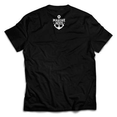 Half Anchor T-Shirt (Black)