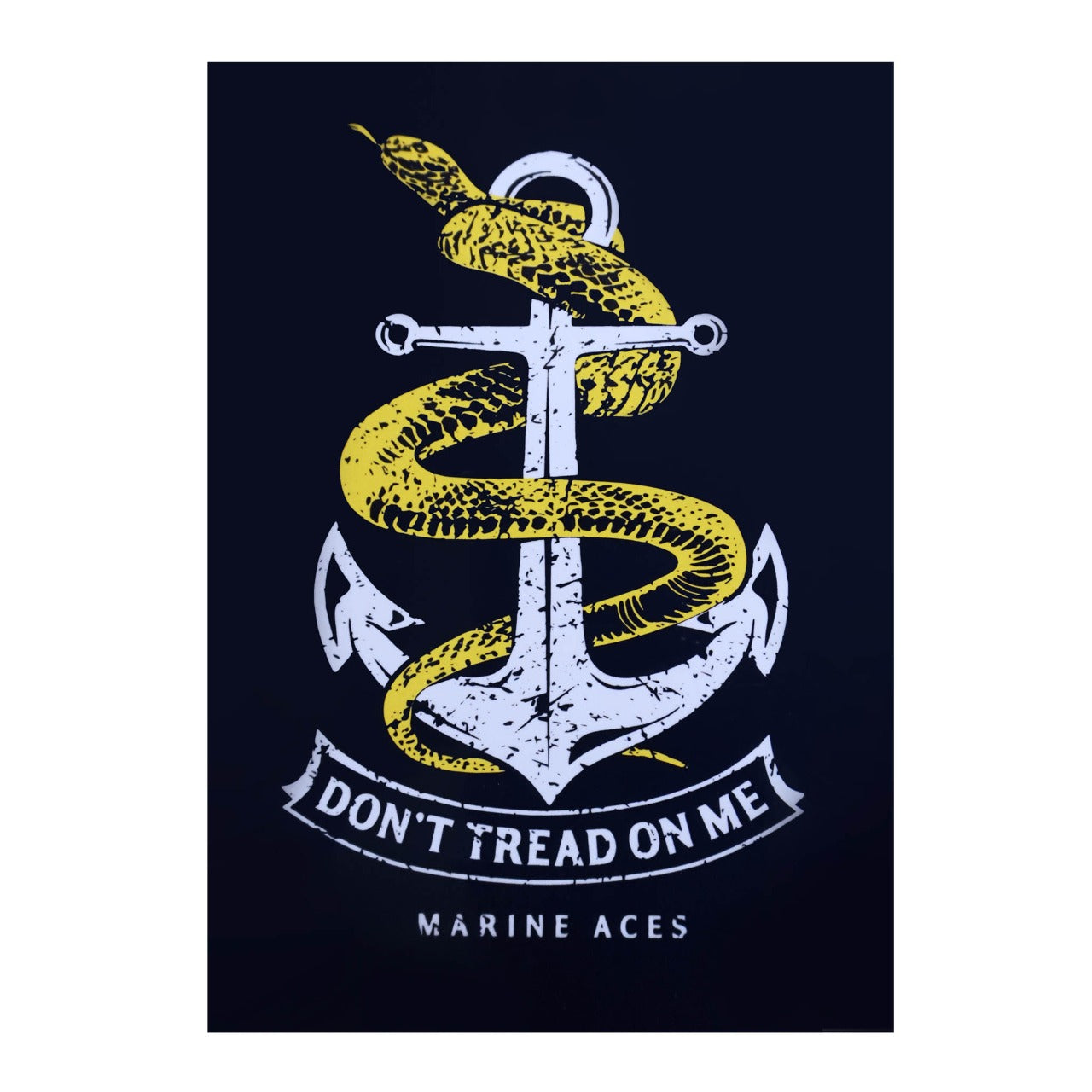 Snake Anchor Sticker (Navy)