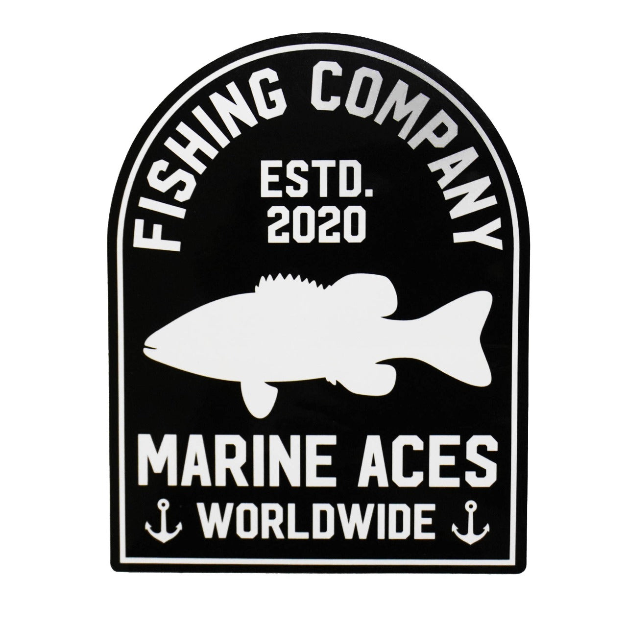 Fishing Worldwide Sticker (Black)