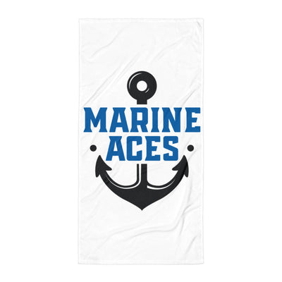 Marine Aces Logo Towel (White)